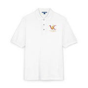 Embroidered Polo Shirt with Colorful Initial Logo