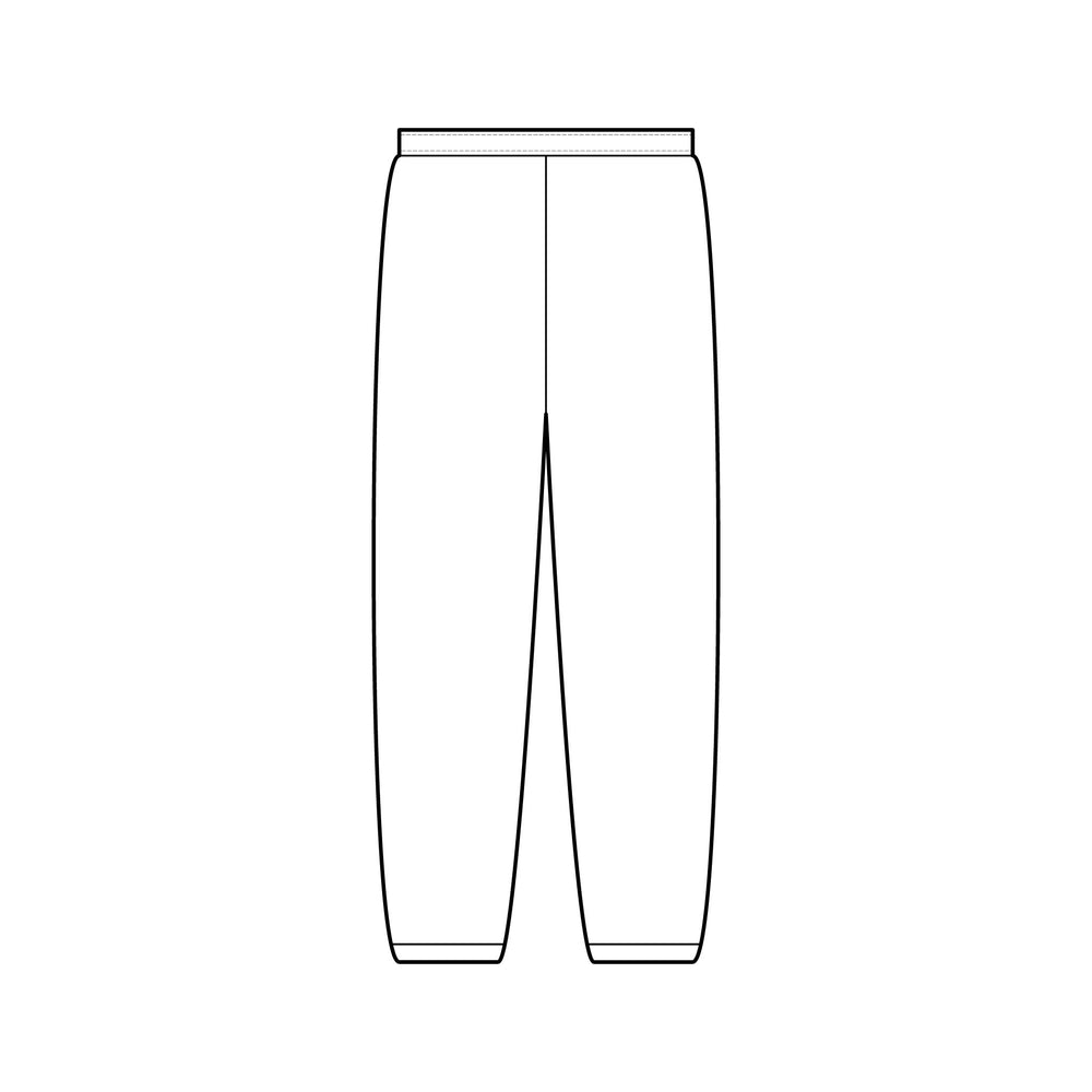 Minimal Logo Sweatpants — Small Chest/Leg Patch Casual Joggers