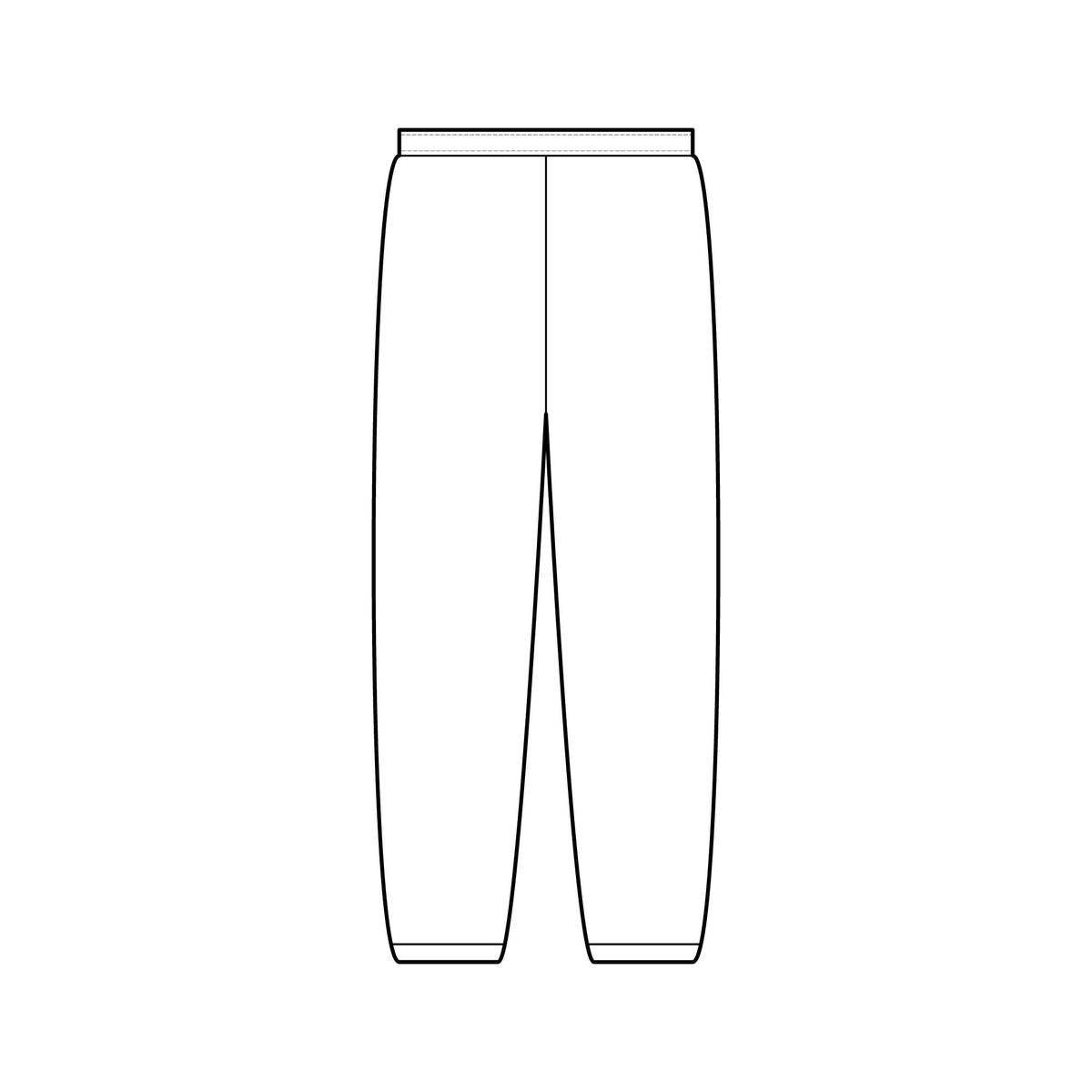 Minimal Logo Sweatpants — Small Chest/Leg Patch Casual Joggers