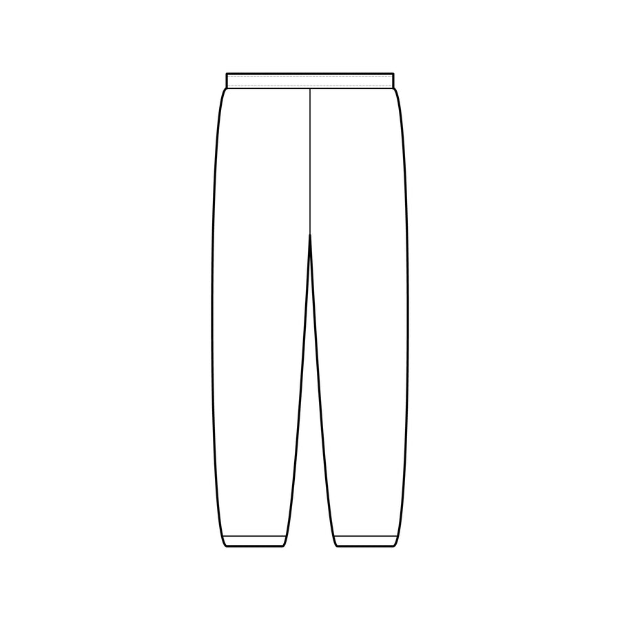 Minimal Logo Sweatpants — Small Chest/Leg Patch Casual Joggers