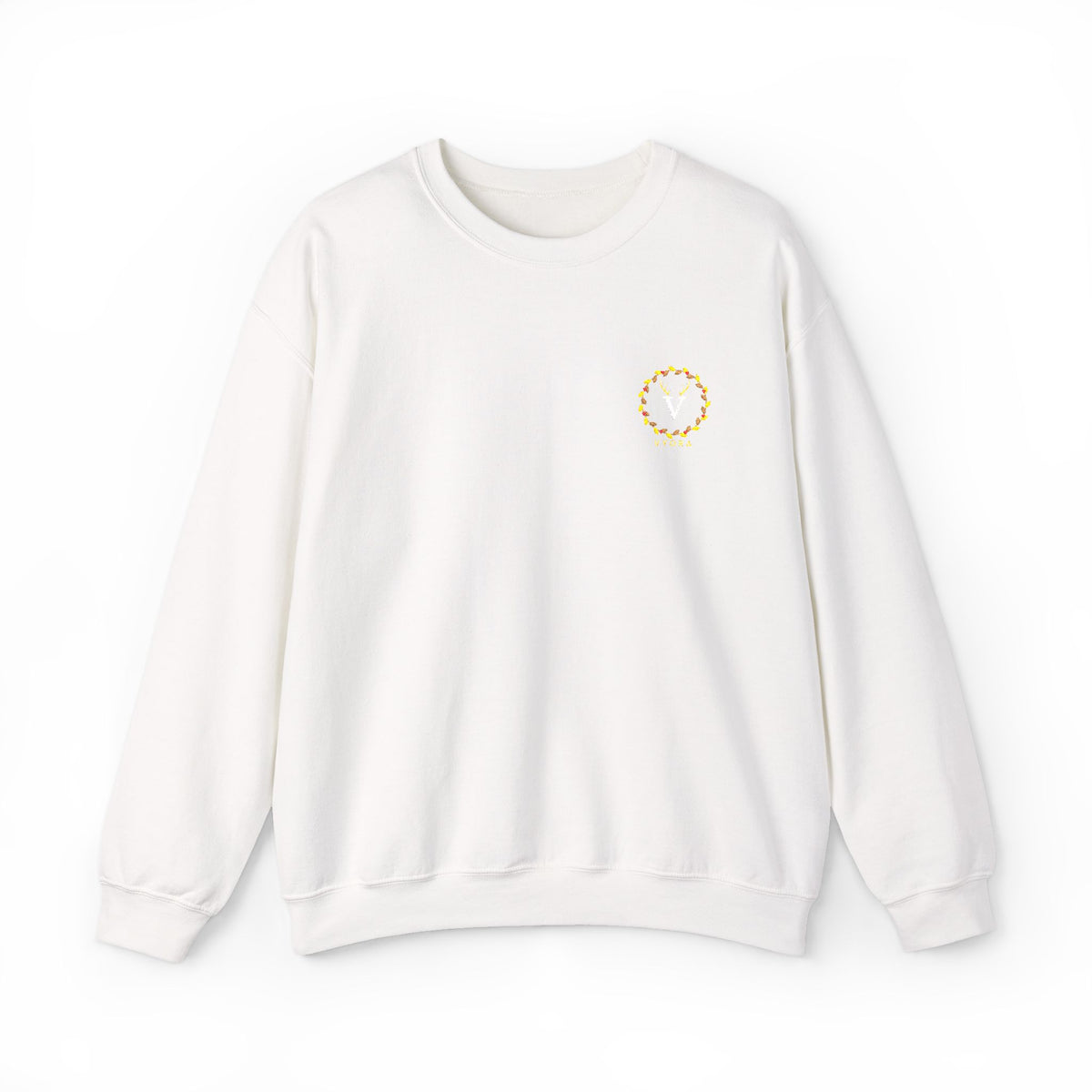 Holly Wreath Embroidered Sweatshirt | The Gilded Forest Collection