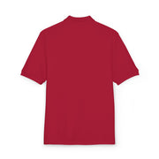 Embroidered Polo Shirt with Colorful Initial Logo