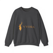 Deer Beside Vyora Gold Crewneck Sweatshirt | Vyora Creation