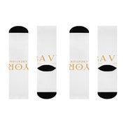 Core Wordmark Creation Gold Socks | Vyora Creation
