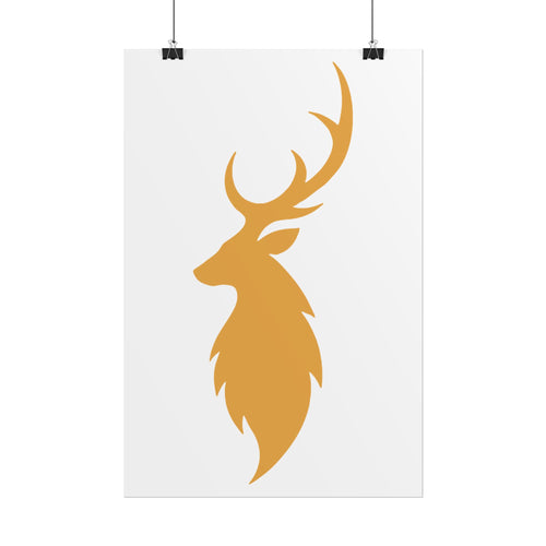 Core Deer Gold Poster | Vyora Creation