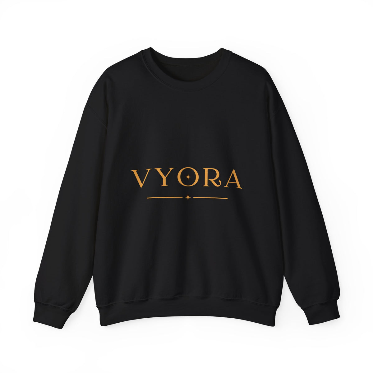 Vyora Underline Gold Crewneck Sweatshirt | Vyora Creation