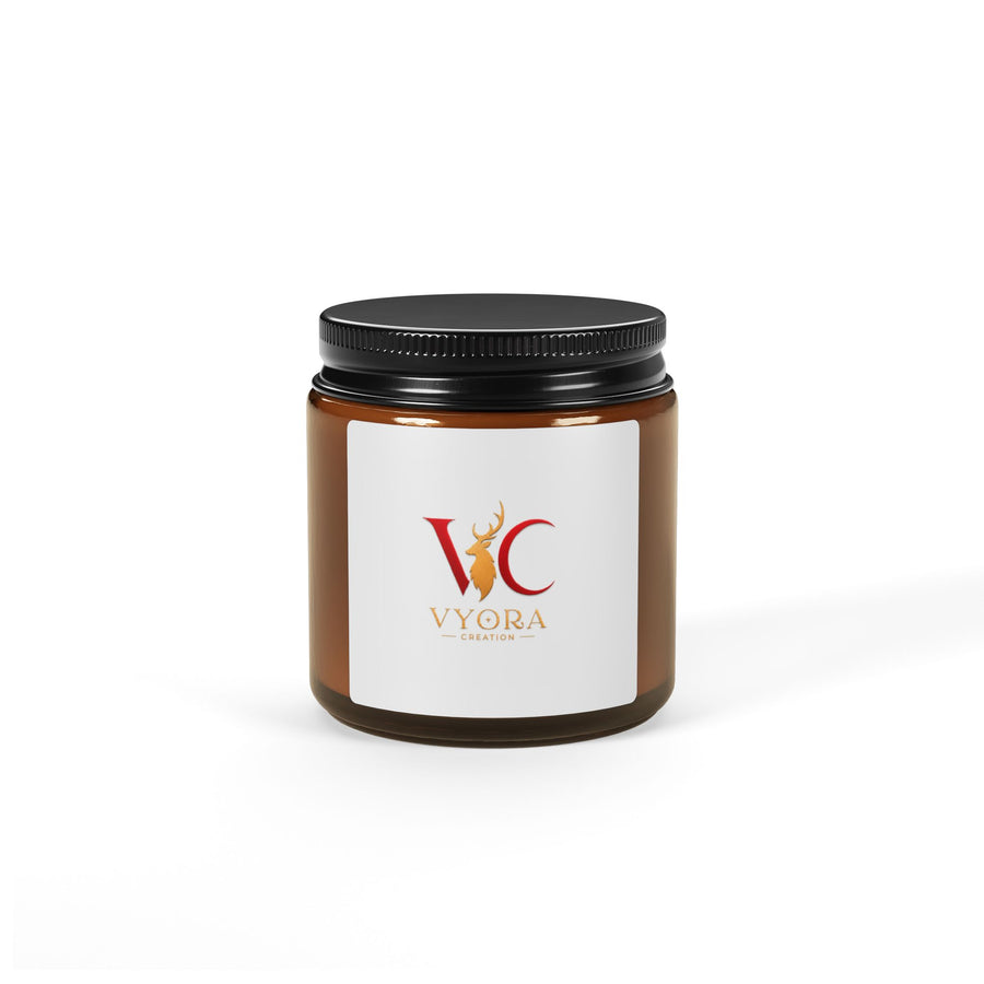 Vyora candles! Amber Jar Soy Candle — Vyora Scented Candle (Multiple Sizes)