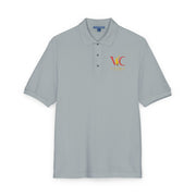 Embroidered Polo Shirt with Colorful Initial Logo
