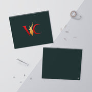 Minimal Dark Green 2026 Wall Calendar — Clean Monthly Planner Calendar