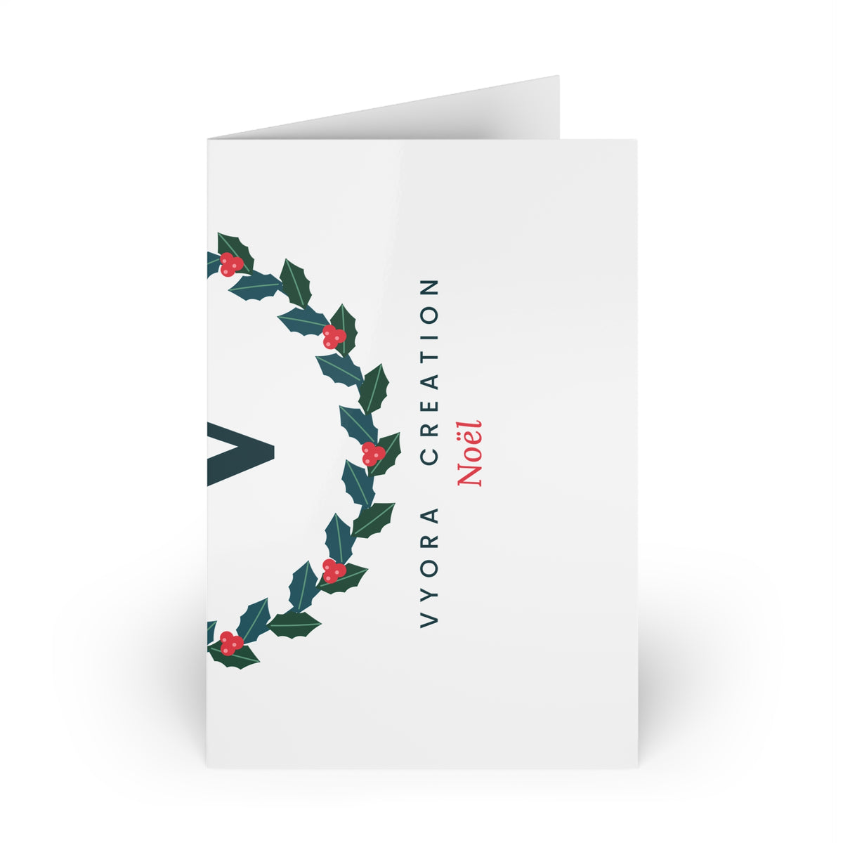 Holly Wreath Greeting Card | The Gilded Forest Collection