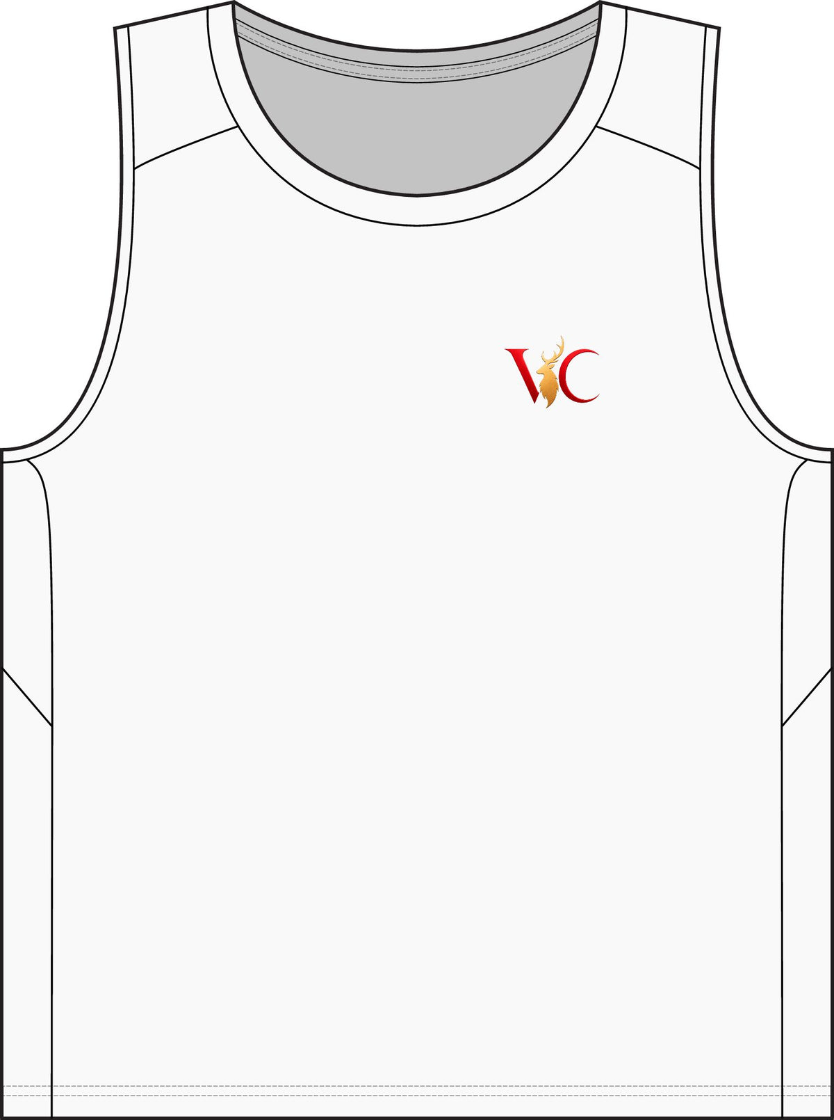 VC Logo Men’s Performance Tank Top — Lightweight Athletic Sleeveless Shirt