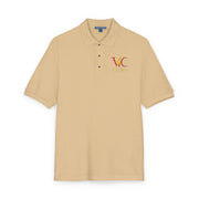 Embroidered Polo Shirt with Colorful Initial Logo