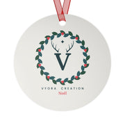 Holly Wreath Cream Ornament | The Gilded Forest Collection