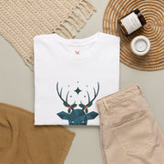 Men's Gilded Stag Noël Tee — The Gilded Forest Collection (Light)
