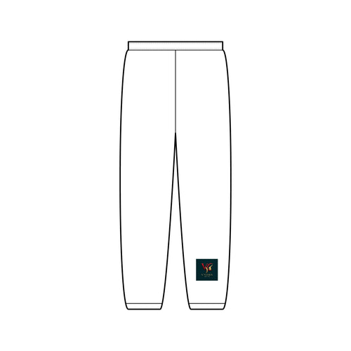Minimal Logo Sweatpants — Small Chest/Leg Patch Casual Joggers