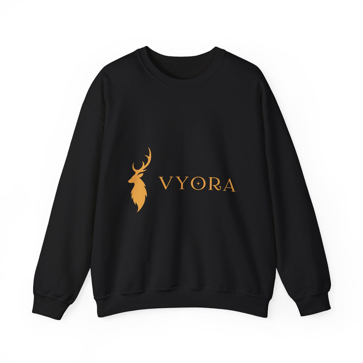 Deer Beside Vyora Gold Crewneck Sweatshirt | Vyora Creation