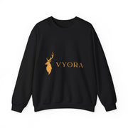 Deer Beside Vyora Gold Crewneck Sweatshirt | Vyora Creation