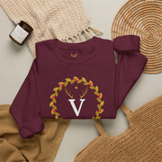 Holly Wreath Monogram Crewneck | The Gilded Forest Holiday Collection