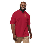 Embroidered Polo Shirt with Colorful Initial Logo
