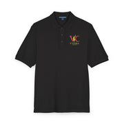 Embroidered Polo Shirt with Colorful Initial Logo