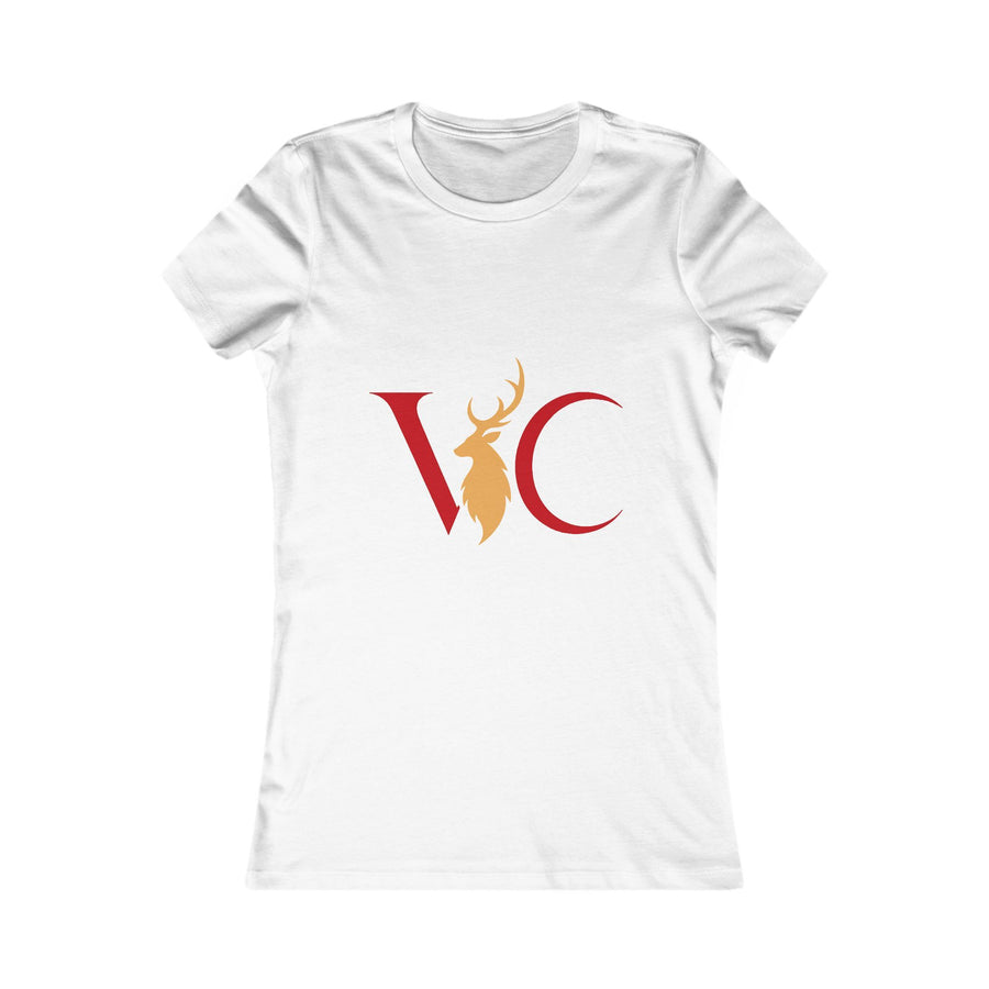 Women's Favorite Tee – Red and Gold VC Deer Logo Shirt