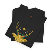 Men's Gilded Stag Noël Tee — The Gilded Forest Collection (Dark)