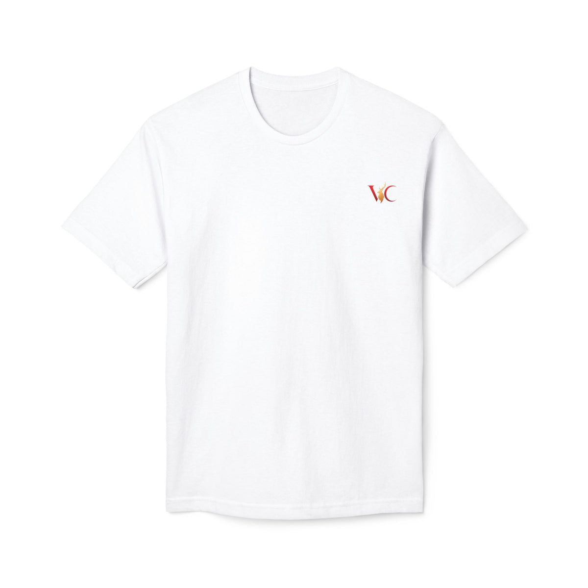 Minimalist 'WC' Chest Logo T‑Shirt — Made in USA Midweight Tee