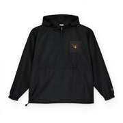 Floral Embroidered Packable Anorak Jacket