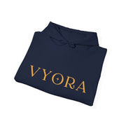 Vyora Wordmark Gold Hoodie | Vyora Creation