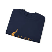 Deer Beside Vyora Gold Crewneck Sweatshirt | Vyora Creation