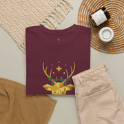 Men's Gilded Stag Noël Tee — The Gilded Forest Collection (Dark)