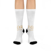 Core Wordmark Creation Gold Socks | Vyora Creation
