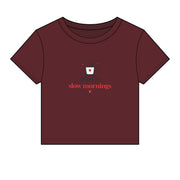 Fluent in Slow Mornings Coffee Baby Tee
