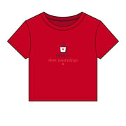 Fluent in Slow Mornings Coffee Baby Tee