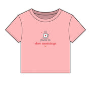 Fluent in Slow Mornings Coffee Baby Tee