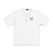 Embroidered Polo Shirt with Colorful Initial Logo